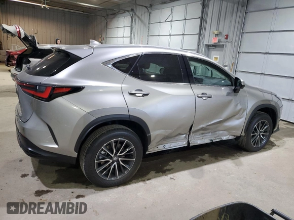 2025 Lexus NX 350h Premium with VIN 2T2GKCEZ4SC040118, listed as a Copart auction lot 82710844 with 522 mi miles and Salvage title. Bid and sale history available at DreamBid. Image 3.