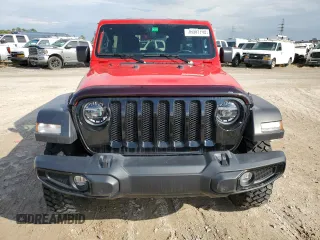 2022 Jeep Wrangler Unlimited Willys with VIN 1C4HJXDN7NW237703, listed as a Copart auction lot 76091794 with Not Provided miles and Non Repairable. Bid and sale history available at DreamBid. Image 5.