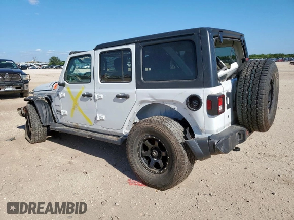2020 Jeep Wrangler Unlimited Sahara with VIN 1C4HJXEN0LW267878, listed as a Copart auction lot 65968065 with Not provided miles and Clean title. Bid and sale history available at DreamBid. Image 2.
