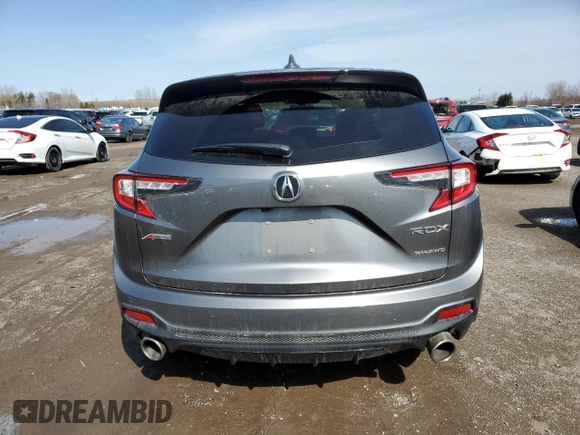 2023 Acura RDX w/A-Spec Package with VIN 5J8TC2H65PL803907, listed as a Copart auction lot 50797325 with 50,963 mi miles and Salvage title. Bid and sale history available at DreamBid. Image 6.