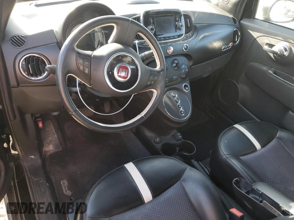 2016 FIAT 500e with VIN 3C3CFFGE3GT136155, listed as a Copart auction lot 63706515 with 39,581 mi miles and Salvage title. Bid and sale history available at DreamBid. Image 8.