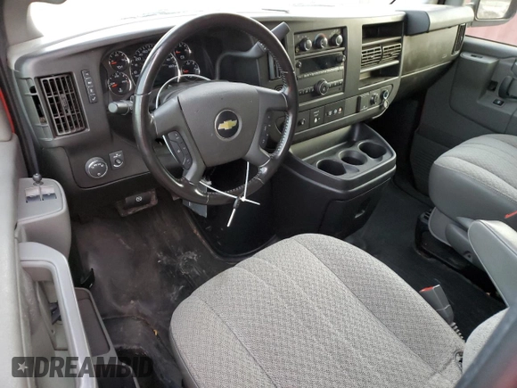 2020 Chevrolet Express Cargo Van with VIN 1GCWGAFP7L1275105, listed as a Copart auction lot 81999044 with 0 mi miles and Salvage Title. Bid and sale history available at carsss.com. Image 8.