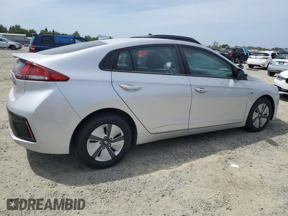 2017 Hyundai Ioniq Blue with VIN KMHC65LC6HU039285, listed as a Copart auction lot 54718645 with Not Provided miles and Clean Title. Bid and sale history available at DreamBid. Image 3.