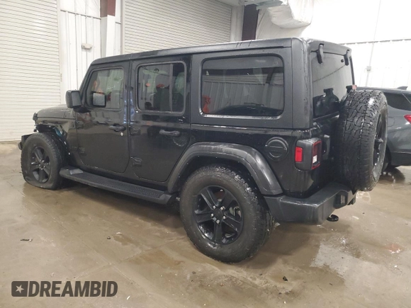 2022 Jeep Wrangler Unlimited Sport S with VIN 1C4HJXDG4NW201971, listed as a Copart auction lot 42845135 with 34,461 mi miles and Salvage Title. Bid and sale history available at carsss.com. Image 2.