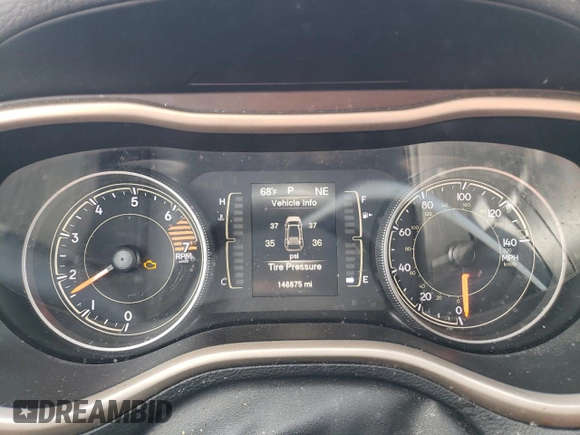 2017 Jeep Cherokee Latitude with VIN 1C4PJMCB9HW566344, listed as a Copart auction lot 50791825 with 148,875 mi miles and Salvage Title. Bid and sale history available at carsss.com. Image 9.