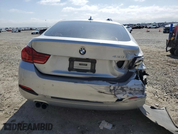 2018 BMW 4 Series 430i with VIN WBA4J1C55JBG75988, listed as a Copart auction lot 58623265 with 71,976 mi miles and Salvage title. Bid and sale history available at DreamBid. Image 6.