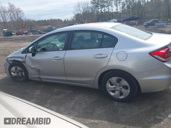 2015 Honda Civic Sedan LX with VIN 19XFB2F50FE702158, listed as a IAAI auction lot 41946929 with 48,646 mi miles. Bid and sale history available at carsss.com. Image 14.
