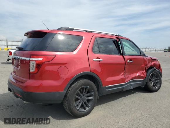 2012 Ford Explorer XLT with VIN 1FMHK7D86CGB02609, listed as a Copart auction lot 55344335 with 96,034 mi miles and Salvage Title. Bid and sale history available at DreamBid. Image 3.
