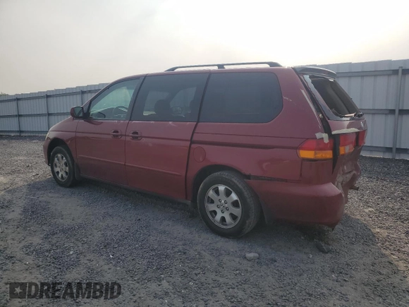 2004 Honda Odyssey EX-L with VIN 5FNRL18024B008617, listed as a Copart auction lot 58831435 with Not provided miles and Salvage title. Bid and sale history available at DreamBid. Image 2.