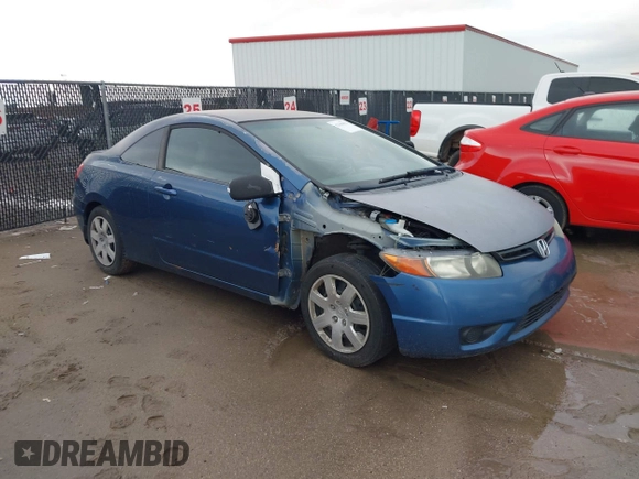 2008 Honda Civic Cpe LX with VIN 2HGFG11638H507966, listed as a IAAI auction lot 42180856 with 168,172 mi miles. Bid and sale history available at carsss.com. Image 1.