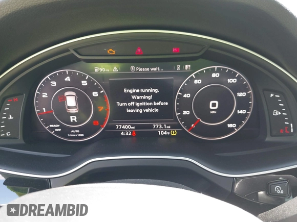 2017 Audi Q7 Premium Plus with VIN WA1LAAF72HD017790, listed as a IAAI auction lot 42624444 with 77,400 mi miles and . Bid and sale history available at DreamBid. Image 7.