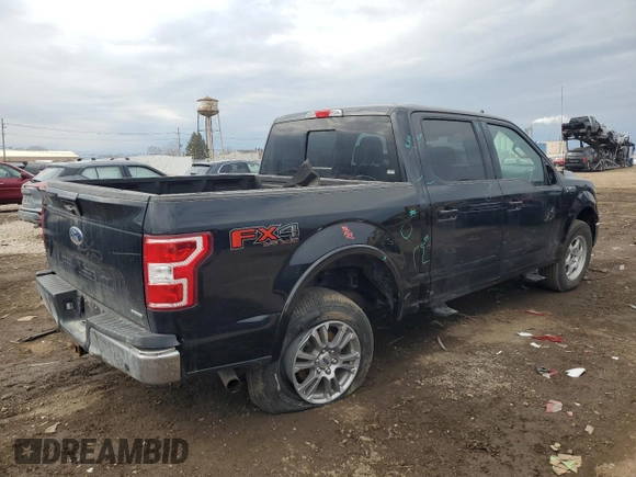 2019 Ford F-150 XL with VIN 1FTEW1E40KFC80332, listed as a Copart auction lot 50628765 with 37,897 mi miles and Salvage Title. Bid and sale history available at carsss.com. Image 3.