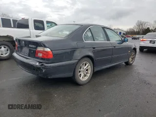 2003 BMW 5 Series 525i with VIN WBADT33443GF43999, listed as a Copart auction lot 48878805 with 158,699 mi miles and Salvage Title. Bid and sale history available at carsss.com. Image 3.