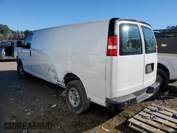 2019 Chevrolet Express Cargo z VIN 1GCWGBFG4K1185639, wystawiony jako Copart lot #88564825 z przebiegiem Nie podano mil oraz Szkoda całkowita • Salvage title. Historia ofert i sprzedaży dostępna na DreamBid. Obrazek 2.