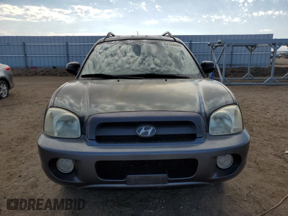 2005 Hyundai Santa Fe GLS with VIN KM8SC13E95U984600, listed as a Copart auction lot 63129694 with 184,357 mi miles and Salvage Title. Bid and sale history available at carsss.com. Image 5.