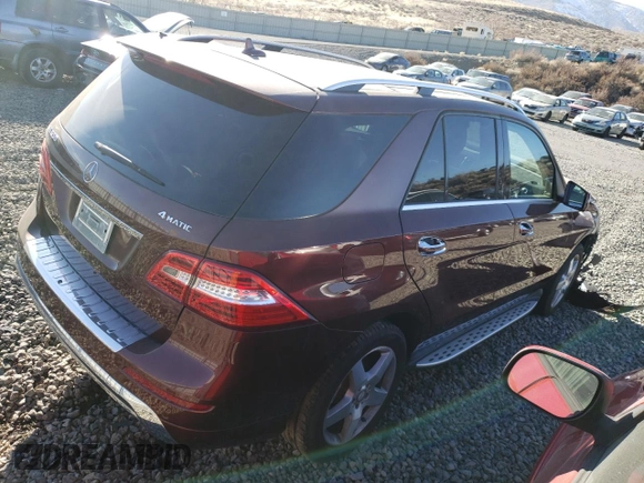 2014 Mercedes-Benz M 550 with VIN 4JGDA7DB3EA303533, listed as a Copart auction lot 89185595 with Not Provided miles and Salvage Title. Bid and sale history available at carsss.com. Image 3.