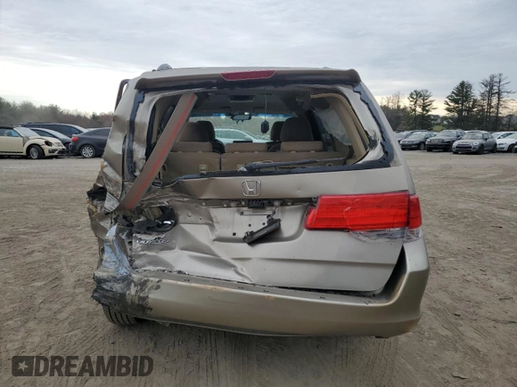 2010 Honda Odyssey EX with VIN 5FNRL3H46AB075666, listed as a Copart auction lot 50724145 with 57,773 mi miles and Salvage Title. Bid and sale history available at carsss.com. Image 6.