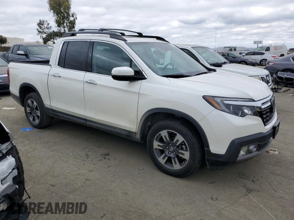 2019 Honda Ridgeline RTL-E z VIN 5FPYK3F75KB001806, wystawiony jako Copart lot #43178765 z przebiegiem 44 939 mil mil oraz Czysty tytuł • Clean title. Historia ofert i sprzedaży dostępna na DreamBid. Obrazek 4.