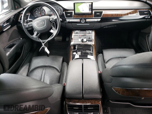 2013 Audi A8 3.0L with VIN WAURGAFD2DN026253, listed as a Copart auction lot 55476795 with 133,083 mi miles and Salvage title. Bid and sale history available at DreamBid. Image 8.