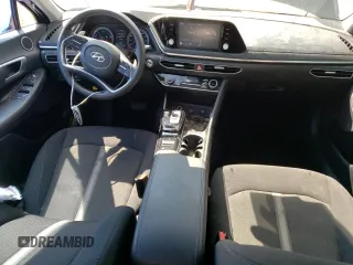 2023 Hyundai Sonata Hybrid Blue with VIN KMHL24JJ3PA063700, listed as a Copart auction lot 67768363 with 13,897 mi miles. Bid and sale history available at carsss.com. Image 8.