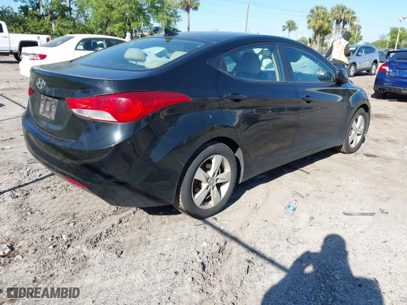 2011 Hyundai Elantra Ltd with VIN KMHDH4AE5BU143903, listed as a IAAI auction lot 41784556 with 182,009 mi miles. Bid and sale history available at carsss.com. Image 4.