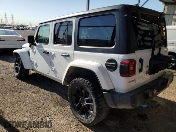 2023 Jeep Wrangler Sahara with VIN 1C4JJXP66PW642489, listed as a Copart auction lot 63671805 with Not provided miles and Clean title. Bid and sale history available at DreamBid. Image 2.