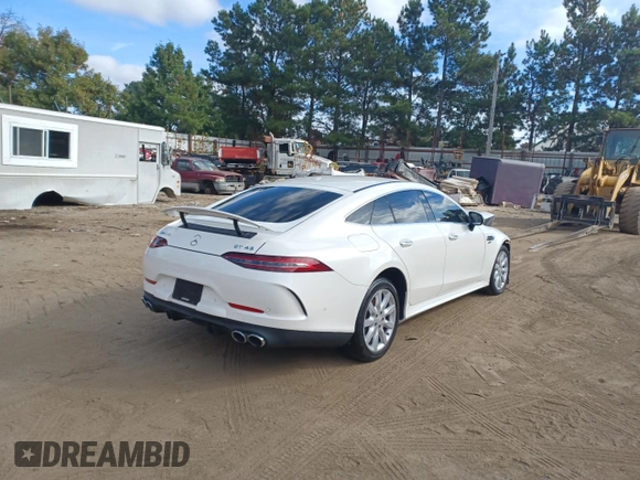 2021 Mercedes-Benz AMG GT 43 with VIN W1K7X5KB3MA037250, listed as a Copart auction lot 79442054 with 14,211 mi miles and Clean title. Bid and sale history available at DreamBid. Image 4.
