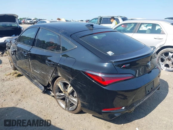 2024 Acura Integra w/A-Spec Package with VIN 19UDE4H31RA020064, listed as a IAAI auction lot 42409111 with 24,836 mi miles and . Bid and sale history available at DreamBid. Image 3.