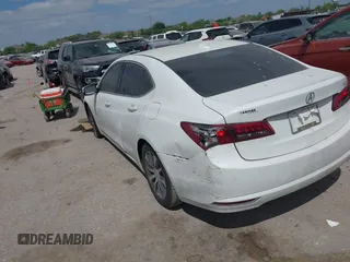 2017 Acura TLX w/Technology Pkg with VIN 19UUB1F50HA000009, listed as a IAAI auction lot 42005791 with 1 mi miles. Bid and sale history available at carsss.com. Image 3.