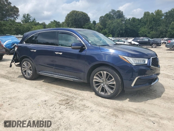 2017 Acura MDX Technology with VIN 5FRYD4H52HB021510, listed as a Copart auction lot 64566505 with 74,695 mi miles and Salvage title. Bid and sale history available at DreamBid. Image 4.