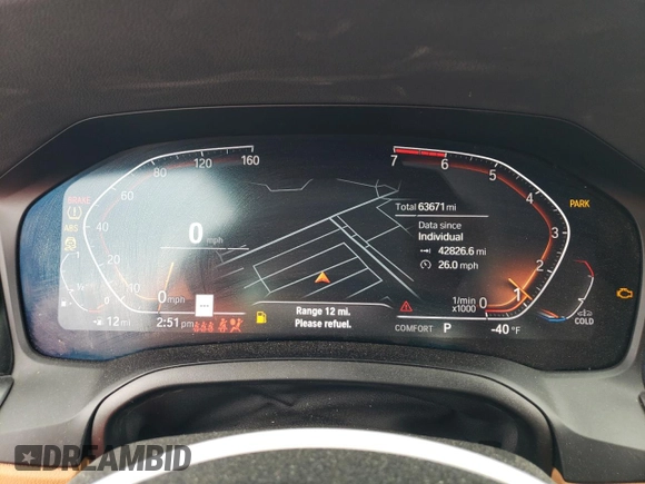 2022 BMW 4 Series 430i with VIN WBA63AV04NFM04338, listed as a Copart auction lot 71471224 with 63,671 mi miles and Salvage title. Bid and sale history available at DreamBid. Image 9.