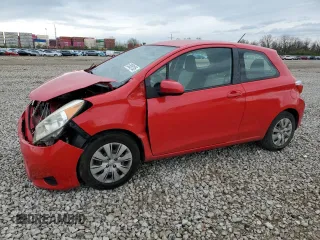 2012 Toyota Yaris L with VIN JTDJTUD30CD507484, listed as a Copart auction lot 53858105 with 81,656 mi miles and Salvage Title. Bid and sale history available at carsss.com. Image 1.