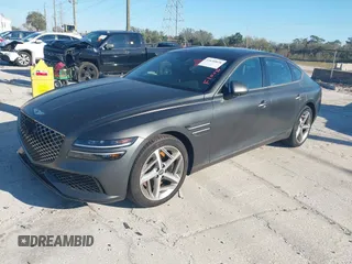 2024 Genesis G80 3.5T Sport with VIN KMTGB4SD4RU209944, listed as a IAAI auction lot 41630028 with 1,596 mi miles. Bid and sale history available at carsss.com. Image 2.