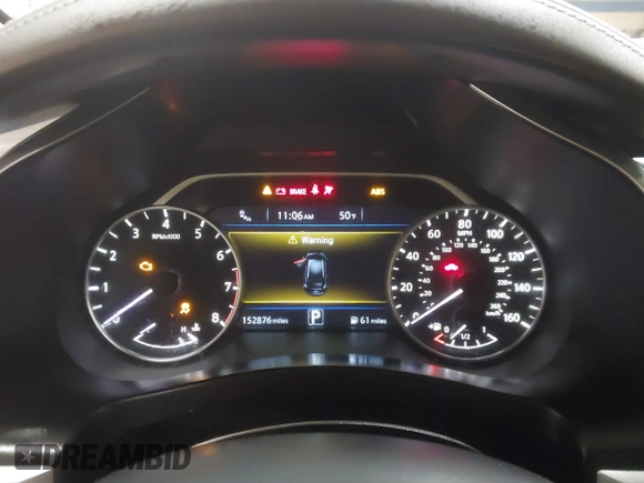 2017 Nissan Murano SL with VIN 5N1AZ2MHXHN106410, listed as a IAAI auction lot 41882207 with 152,876 mi miles and . Bid and sale history available at carsss.com. Image 7.
