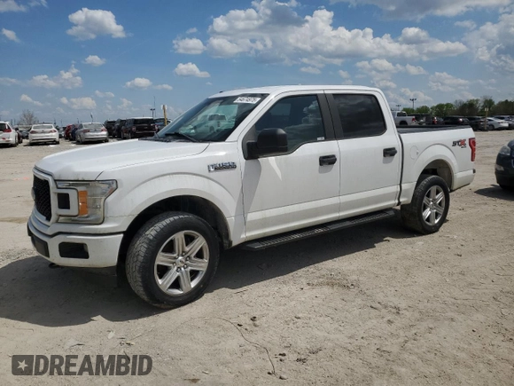 2018 Ford F-150 XL with VIN 1FTEW1E53JKF69929, listed as a Copart auction lot 54674975 with 194,668 mi miles and Clean Title. Bid and sale history available at carsss.com. Image 1.