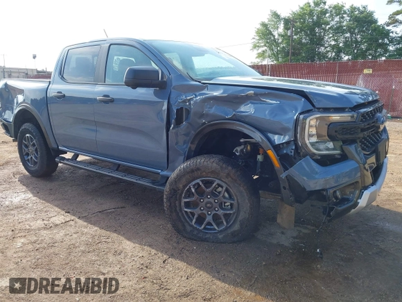2024 Ford Ranger XLT z VIN 1FTER4GH0RLE15572, wystawiony jako IAAI lot #42138297 z przebiegiem 6 624 mil mil oraz . Historia ofert i sprzedaży dostępna na DreamBid. Obrazek 1.