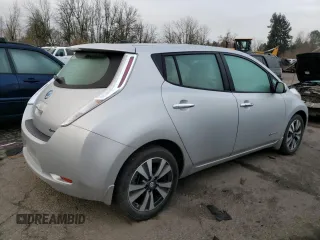 2017 Nissan LEAF SL with VIN 1N4BZ0CP9HC302491, listed as a Copart auction lot 38160433 with 42,910 mi miles. Bid and sale history available at carsss.com. Image 3.