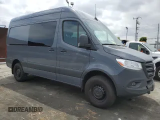 2023 Mercedes-Benz Sprinter Cargo with VIN W1W4NBHY9PT148086, listed as a Copart auction lot 52333884 with 6,056 mi miles. Bid and sale history available at carsss.com. Image 1.