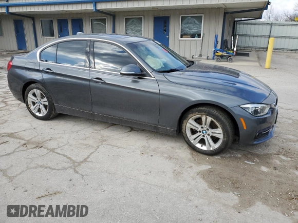 2018 BMW 3 Series 330i xDrive with VIN WBA8D9G54JNU68473, listed as a Copart auction lot 83262804 with 107,156 mi miles and Salvage Title. Bid and sale history available at carsss.com. Image 4.