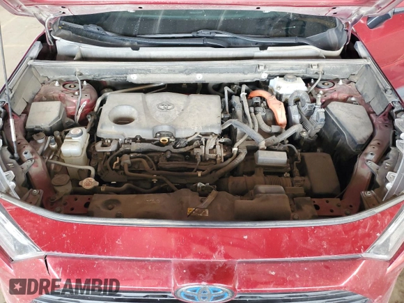 2019 Toyota RAV4 Hybrid XLE with VIN 2T3RWRFV7KW018121, listed as a Copart auction lot 53134755 with 184,512 mi miles and Clean Title. Bid and sale history available at carsss.com. Image 12.