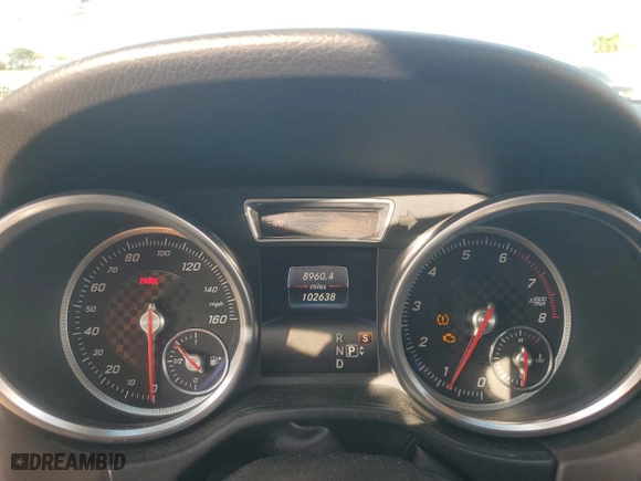 2017 Mercedes-Benz GLE with VIN 4JGDA5HBXHA913352, listed as a Copart auction lot 45930825 with 102638 miles and Salvage Title. Bid and sale history available at carsss.com. Image 9.