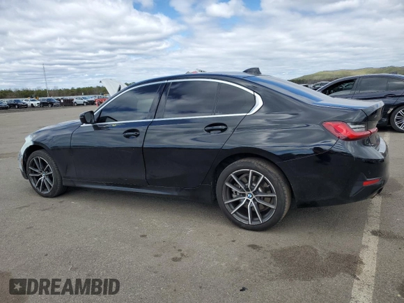 2019 BMW 3 Series 330i xDrive with VIN WBA5R7C52KFH31007, listed as a Copart auction lot 53333285 with 0 mi miles and Salvage Title. Bid and sale history available at carsss.com. Image 2.