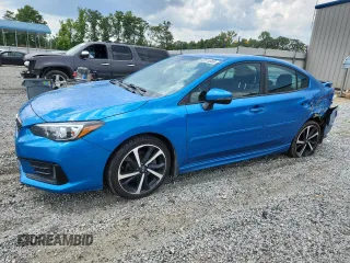 2022 Subaru Impreza Special Sports with VIN 4S3GKAM63N3603852, listed as a Copart auction lot 62514665 with 75,576 mi miles and Salvage title. Bid and sale history available at DreamBid. Image 1.
