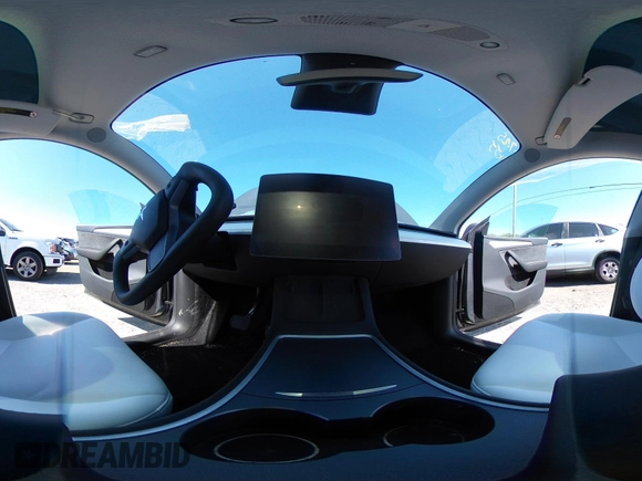 2023 Tesla Model Y Long Range with VIN 7SAYGDEE1PA203937, listed as a IAAI auction lot 41814421 with 9,138 mi miles. Bid and sale history available at carsss.com. Image 17.