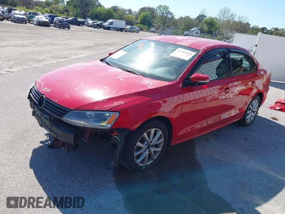 2012 Volkswagen Jetta Sedan SE w/Convenience & Sunroof PZEV with VIN 3VWBP7AJ5CM328386, listed as a IAAI auction lot 41485119 with 167,787 mi miles. Bid and sale history available at carsss.com. Image 2.