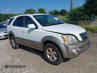 2006 Kia Sorento LX with VIN KNDJD733165595587, listed as a IAAI auction lot 40365177 with 206,234 mi miles and . Bid and sale history available at DreamBid. Image 1.