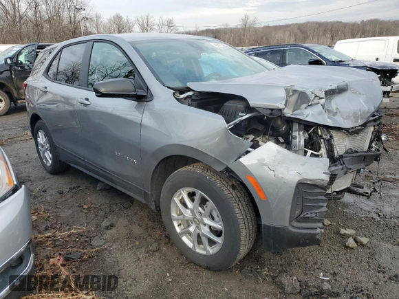 2024 Chevrolet Equinox LS with VIN 3GNAX5EG7RL336903, listed as a Copart auction lot 46473485 with 1,571 mi miles and Salvage Title. Bid and sale history available at carsss.com. Image 4.