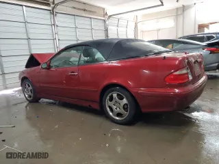 2002 Mercedes-Benz CLK-Class with VIN WDBLK65G12T112872, listed as a Copart auction lot 83481604 with 111,370 mi miles and Salvage Title. Bid and sale history available at carsss.com. Image 2.
