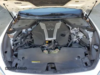 2017 Infiniti Q50 3.0t Premium with VIN JN1EV7AP1HM737016, listed as a Copart auction lot 52825655 with 98,776 mi miles and Salvage Title. Bid and sale history available at carsss.com. Image 11.