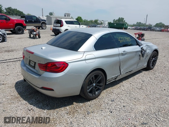 2018 BMW 4 Series 430i xDrive with VIN WBA4Z3C54JEC47932, listed as a IAAI auction lot 42717900 with 53,591 mi miles and . Bid and sale history available at DreamBid. Image 4.